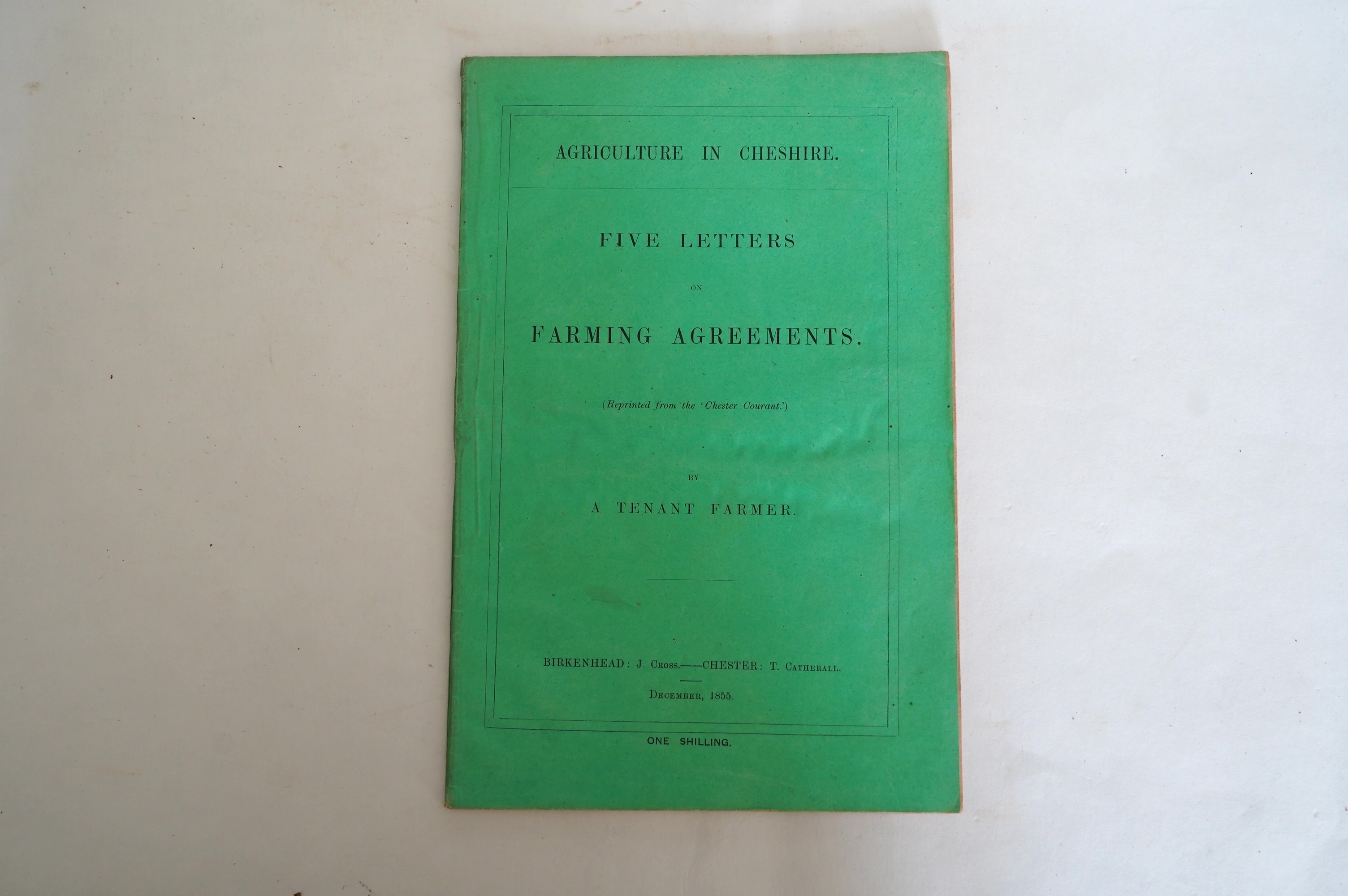 Marshall, William - The Rural Economy of Yorkshire ... 2 vols. 2 folded maps; contemp. tree calf. 1788; Holland, Henry - General View of the Agriculture of Cheshire ... a coloured folded map and 7 other plates (2 folded